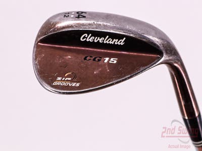 Cleveland CG15 Black Pearl Wedge Lob LW 64° 12 Deg Bounce Cleveland Traction Wedge Steel Wedge Flex Right Handed 36.0in