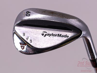 TaylorMade Milled Grind Satin Chrome Wedge Lob LW 60° 8 Deg Bounce True Temper Dynamic Gold S200 Steel Stiff Right Handed 34.25in