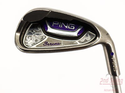 Ping Serene Single Iron 9 Iron Ping ULT 210 Lite Graphite Ladies Right Handed Purple dot 34.75in