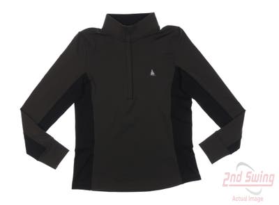 New W/ Logo Womens Under Armour 1/4 Zip Pullover Medium M Charcoal MSRP $80