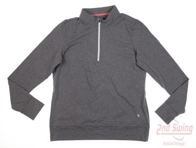 New Womens Straight Down 1/4 Zip Pullover X-Large XL Gray MSRP $100