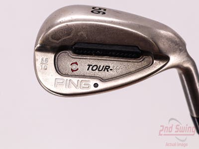Ping Tour-W Brushed Silver Wedge Sand SW 56° 10 Deg Bounce W Grind Ping AWT Steel Stiff Right Handed Black Dot 35.25in