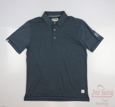 New W/ Logo Mens LinkSoul Golf Polo Small S Navy Blue MSRP $94