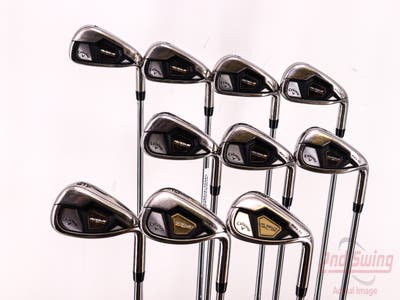 Callaway Rogue ST Max OS Iron Set 4-PW AW GW SW True Temper Elevate MPH 85 Steel Stiff Right Handed 38.25in
