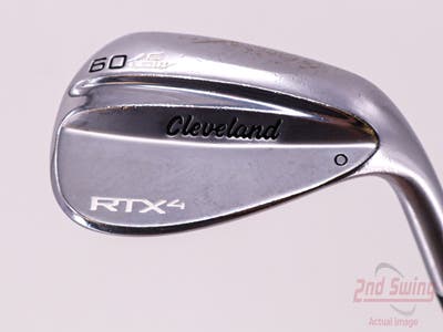Cleveland RTX 4 Tour Satin Wedge Lob LW 60° 6 Deg Bounce Dynamic Gold Tour Issue S400 Steel Stiff Right Handed 35.25in