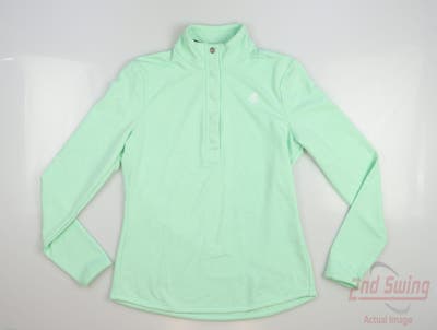 New W/ Logo Womens Fairway & Greene Kate Old School Sweatshirt Small S Green MSRP $154