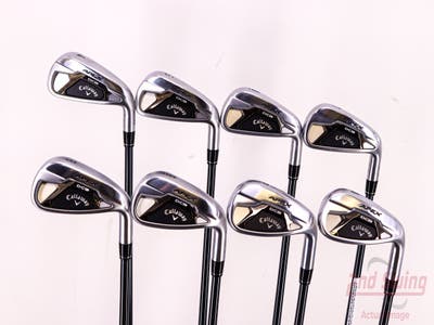 Callaway Apex DCB 21 Iron Set 4-PW AW UST Mamiya Recoil 65 Dart Graphite Regular Right Handed 37.25in
