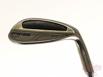 Ping MB Wedge Gap GW 52° Stock Steel Shaft Stiff Right Handed Black Dot 35.5in