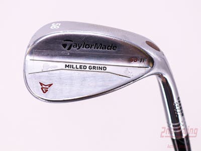 TaylorMade Milled Grind Satin Chrome Wedge Lob LW 58° 11 Deg Bounce UST Recoil 760 ES SMACWRAP BLK Graphite Regular Right Handed 35.5in