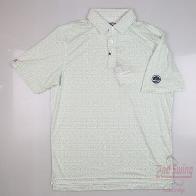 New W/ Logo Mens Straight Down Polo Small S Multi MSRP $100
