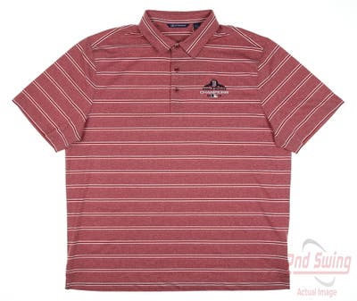 New W/ Logo Mens Cutter & Buck Polo X-Large XL Red MSRP $67