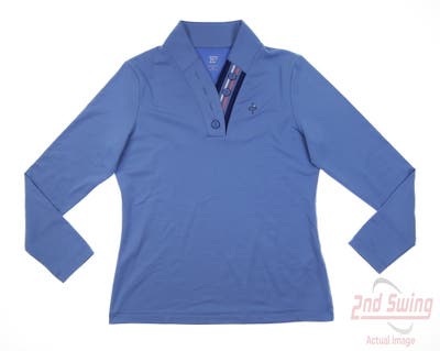 New W/ Logo Womens EP Pro Sport Pullover Small S Blue MSRP $125