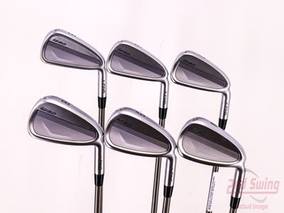 Ping i230 Iron Set 5-PW Aerotech SteelFiber i110cw Graphite Stiff Right Handed Red dot 38.5in