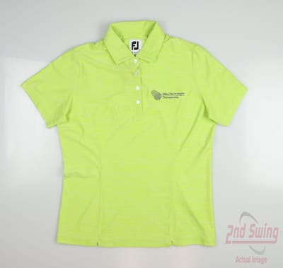 New W/ Logo Womens Footjoy Polo Small S Lime Green MSRP $68