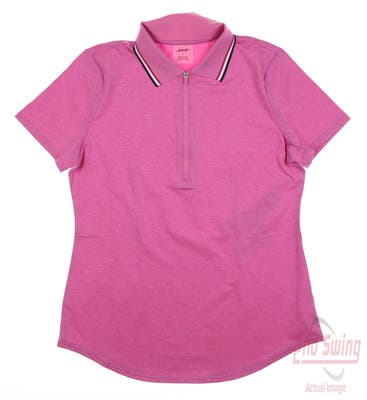 New Womens Jo Fit Golf Polo Small S Pink MSRP $92