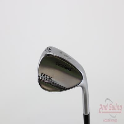 Cleveland RTX ZipCore Tour Satin Wedge Lob LW 58° 12 Deg Bounce Dynamic Gold Spinner TI Graphite Wedge Flex Right Handed 35.25in
