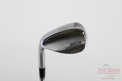Cleveland RTX ZipCore Tour Satin Wedge Lob LW 58° 10 Deg Bounce Dynamic Gold Spinner TI Steel Wedge Flex Left Handed 35.25in