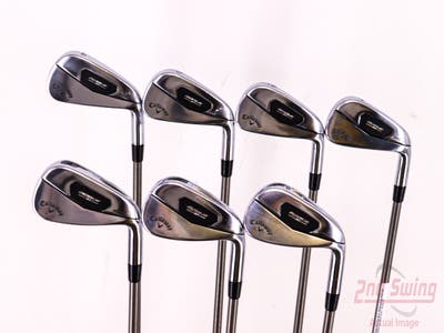 Callaway Rogue ST Pro Iron Set 4-PW Aerotech SteelFiber fc80 Graphite Regular Right Handed 38.5in