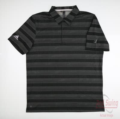 New W/ Logo Mens Adidas Polo Large L Multi MSRP $55