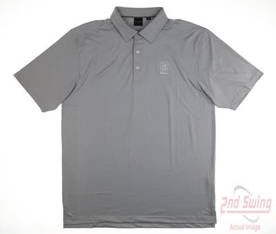 New W/ Logo Mens Dunning Polo X-Large XL Gray MSRP $73