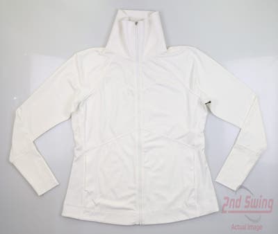 New Womens Jo Fit Golf Jacket Medium M White MSRP $94