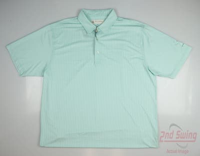 New W/ Logo Mens DONALD ROSS Polo X-Large XL Green MSRP $80