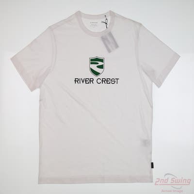 New W/ Logo Mens Dunning T-Shirt Small S White MSRP $45