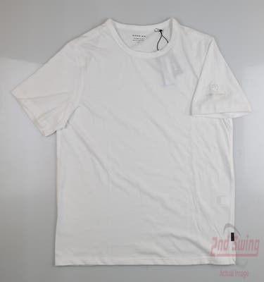 New W/ Logo Mens Dunning T-Shirt Small S White MSRP $60