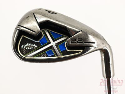 Callaway X-22 Single Iron Pitching Wedge PW Stock Steel Shaft Steel Regular Right Handed 34.75in