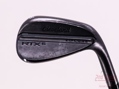 Cleveland RTX 6 ZipCore Black Satin Wedge Pitching Wedge PW 48° 10 Deg Bounce Dynamic Gold Spinner TI Steel Wedge Flex Right Handed 36.0in