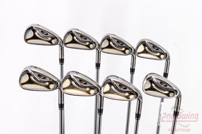 TaylorMade R7 Iron Set 4-PW AW TM T-Step 90 Steel Regular Right Handed 38.25in