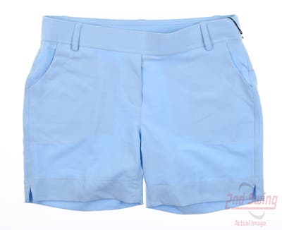 New Womens Belyn Key Golf Shorts Medium M Blue MSRP $116