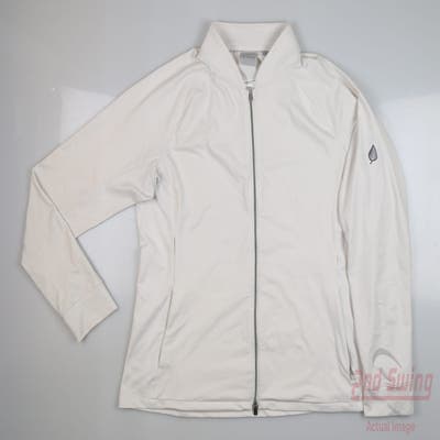 New W/ Logo Womens Dunning Golf Jacket X-Large XL White MSRP $118