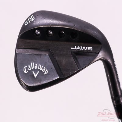 Callaway Jaws Full Toe Raw Black Wedge Lob LW 58° 10 Deg Bounce Dynamic Gold Spinner TI Steel Wedge Flex Right Handed 34.75in