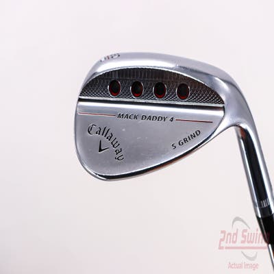 Callaway Mack Daddy 4 Chrome Wedge Lob LW 60° 10 Deg Bounce S Grind Dynamic Gold Tour Issue S200 Steel Stiff Right Handed 36.0in