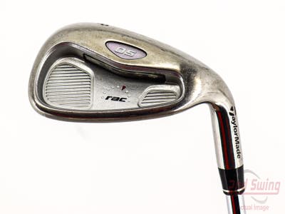 TaylorMade Rac OS 2005 Single Iron Pitching Wedge PW Stock Steel Shaft Steel Stiff Right Handed 36.25in