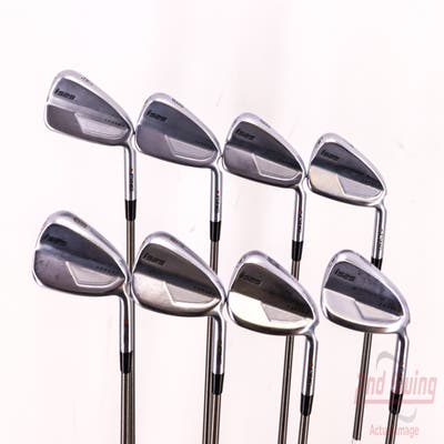 Ping i525 Iron Set 4-PW GW Aerotech SteelFiber i110cw Graphite Stiff Right Handed Red dot 38.0in