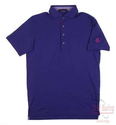 New W/ Logo Mens Greyson Cayuse Polo Small S Purple MSRP $118