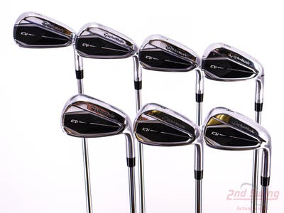 Mint TaylorMade Qi Iron Set 5-PW AW FST KBS MAX 85 MT Steel Stiff Right Handed STD