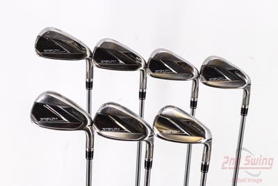 TaylorMade Stealth Iron Set 5-PW AW FST KBS MAX 85 Steel Stiff Right Handed 38.5in