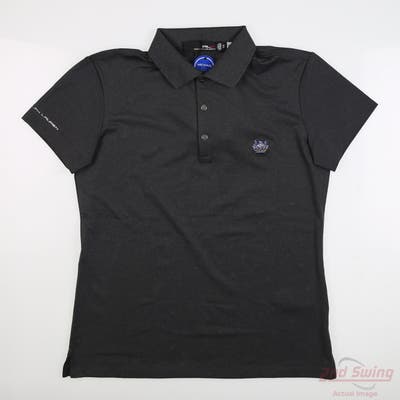 New W/ Logo Womens Ralph Lauren RLX Polo X-Small XS Charcoal MSRP $90