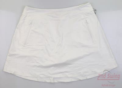 New Womens G-Fore Skort Large L White MSRP $125