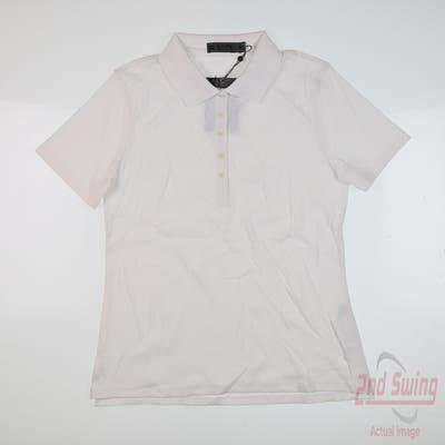New W/ Logo Womens G-Fore Polo Medium M White MSRP $125