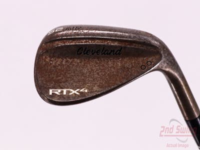 Cleveland RTX 4 Tour Raw Wedge Gap GW 52° 10 Deg Bounce Dynamic Gold Tour Issue S400 Steel Stiff Right Handed 36.0in