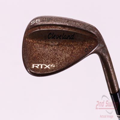 Cleveland RTX 4 Tour Raw Wedge Sand SW 56° 10 Deg Bounce Dynamic Gold Tour Issue S400 Steel Stiff Right Handed 35.75in
