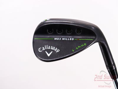 Callaway MD3 Milled Black S-Grind Wedge Sand SW 54° 10 Deg Bounce S Grind Dynamic Gold Tour Issue S400 Steel Stiff Right Handed 35.5in