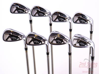 Callaway Apex 21 Iron Set 4-PW AW Accra iseries 115 Steel Stiff Right Handed 38.5in