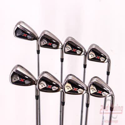 Callaway 2013 X Hot Iron Set 4-PW AW Dynamic Gold XP S300 Steel Stiff Right Handed 39.0in