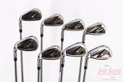 TaylorMade SIM2 MAX Iron Set 5-PW AW SW FST KBS S-Taper Steel Regular Left Handed 39.75in