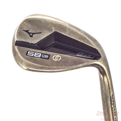 Mizuno S23 Copper Cobalt Wedge Lob LW 58° 8 Deg Bounce C Grind FST KBS Hi-Rev 2.0 Steel Wedge Flex Right Handed 35.5in
